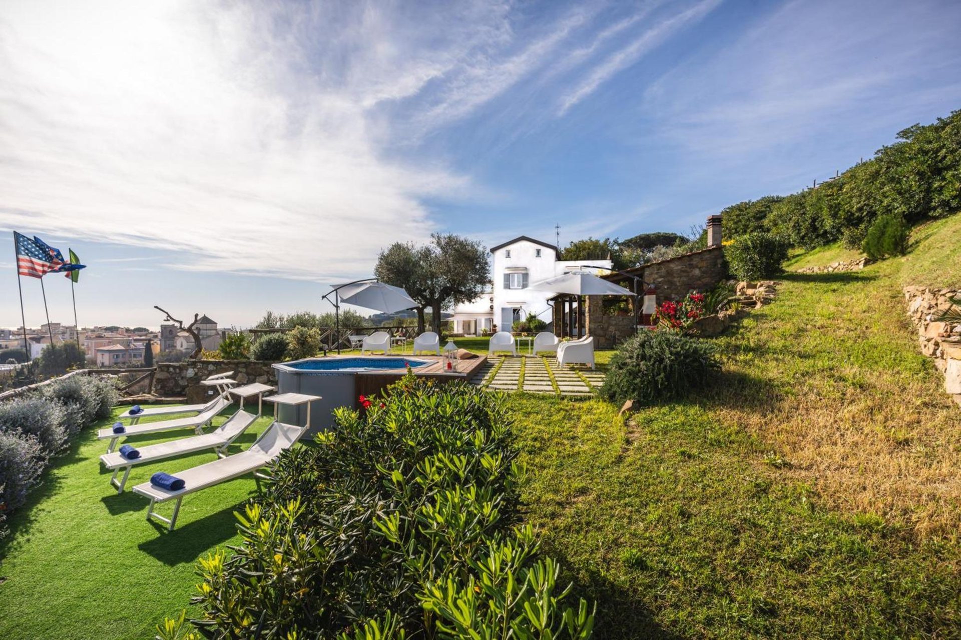 Villa I Due Golfi, il giardino panoramico
