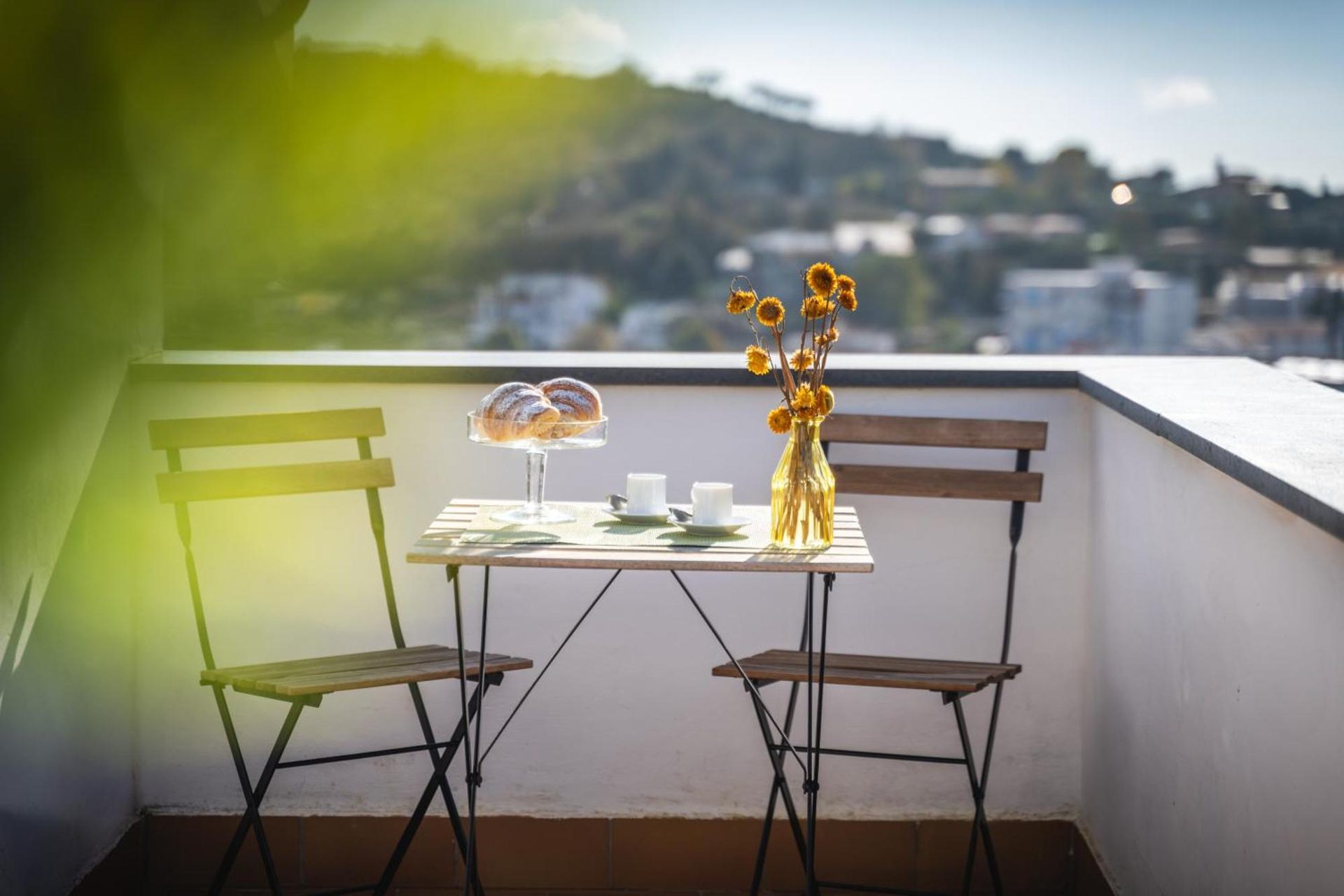 Villa I Due Golfi, colazione al terrazzino