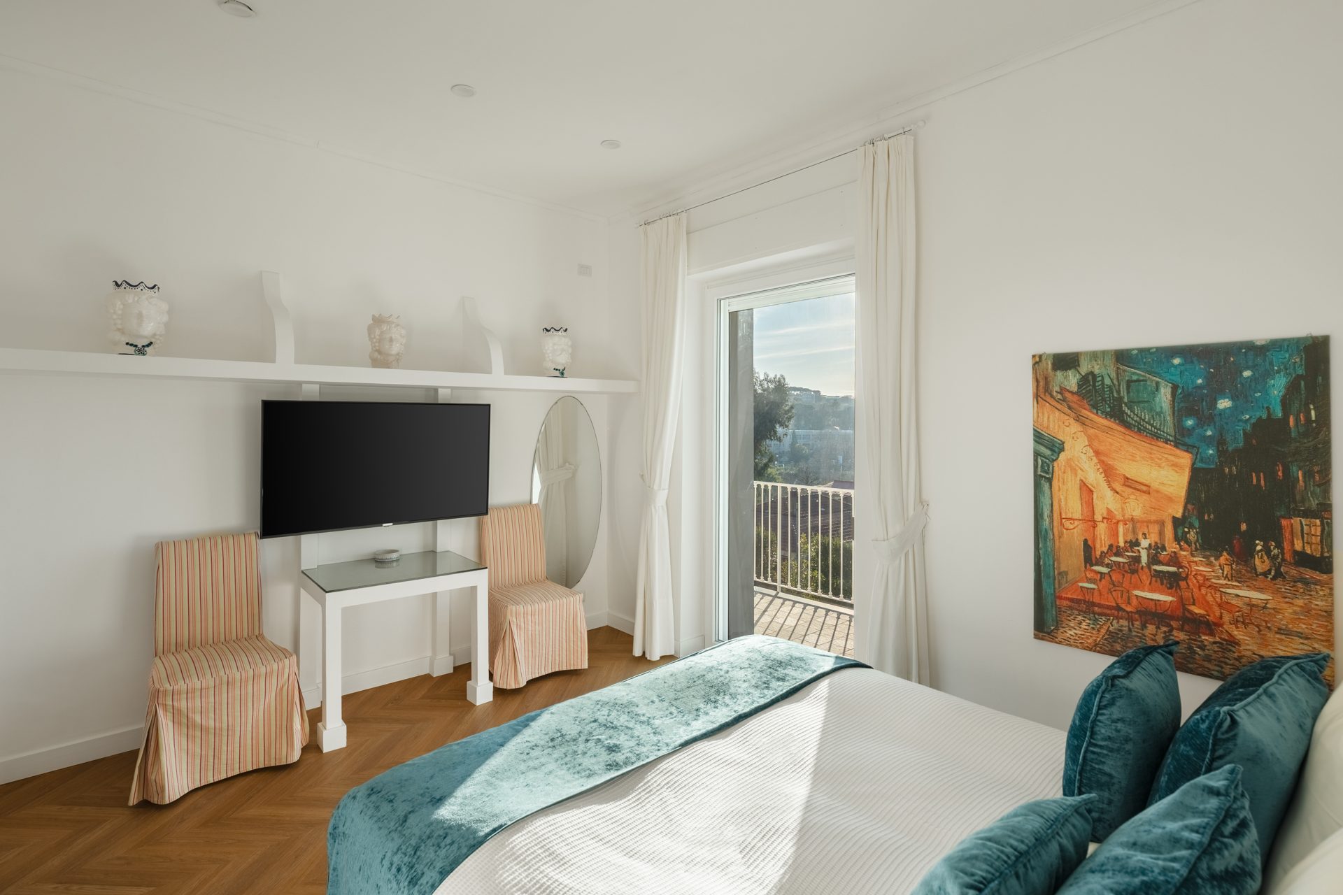 Villa Titina, camera turchese , living